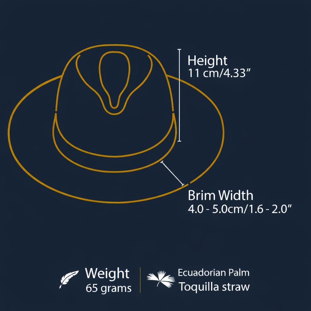 Breeze Panama Hat | Black